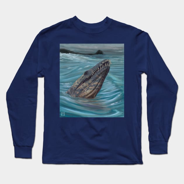 Nothosaurus mirabilis Long Sleeve T-Shirt by CoffeeBlack